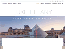 Tablet Screenshot of luxetiffany.com